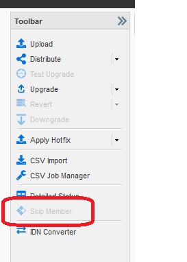 NIOS_Generic Version_Not able to skip a member from a Distribution process