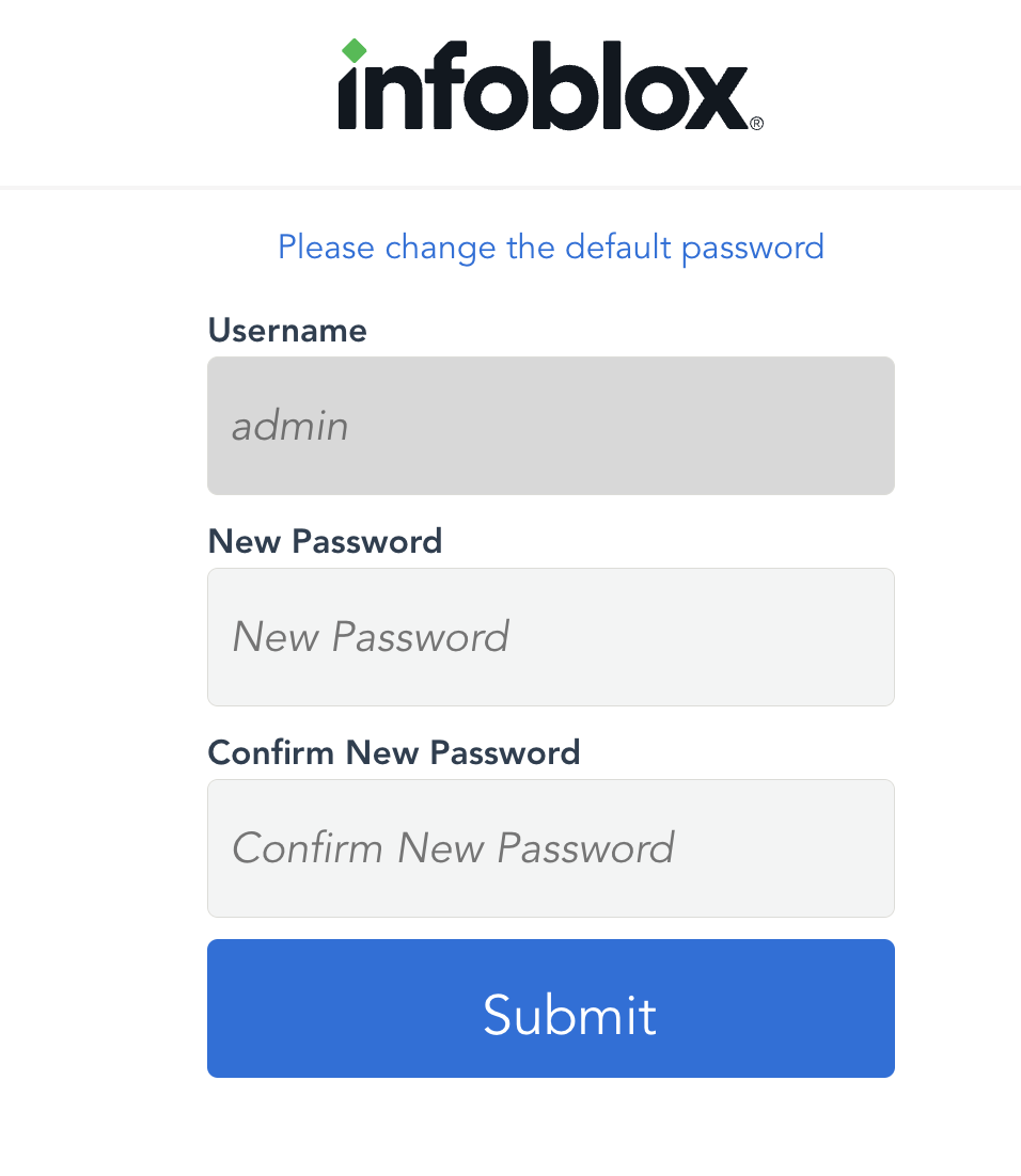 NIOS-X Platform - Changing Default Password for Local Access