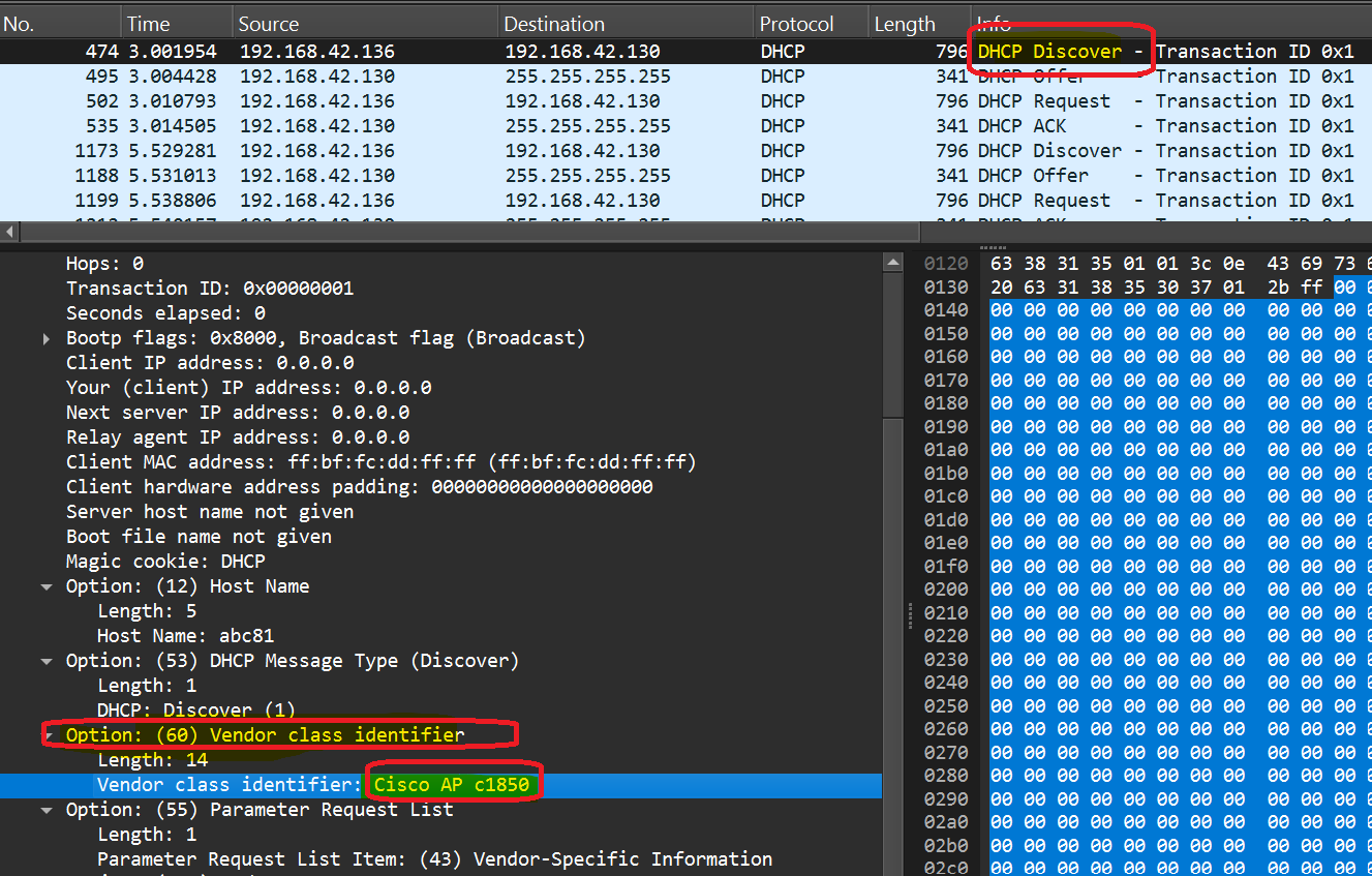 How to Set Up DHCP Option 43 to Provide Controller IP to Cisco APs.